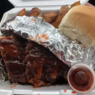 bbq ribs, food, ribs