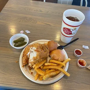 a plate of food on a table