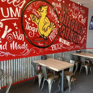 the interior of the restaurant