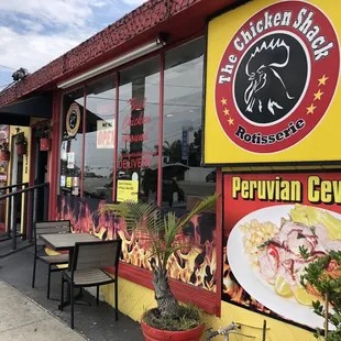 Front of restaurant