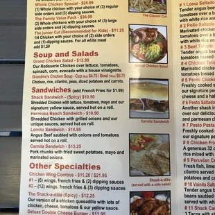 Menu page 1