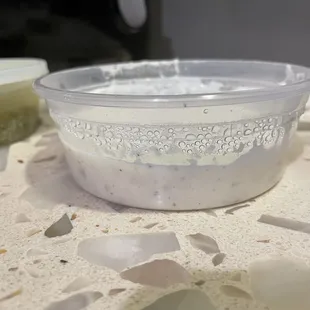 Tropical Potato Salad. Gross. More like soup consistency and very sugary. Small portion.