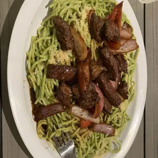 Chicken Pesto Saltado