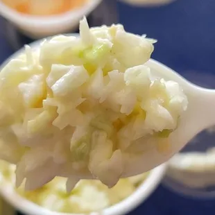 Coleslaw close up