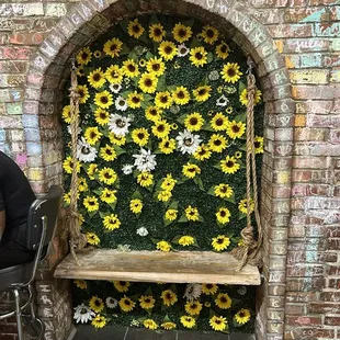 Cute Flower seat inside