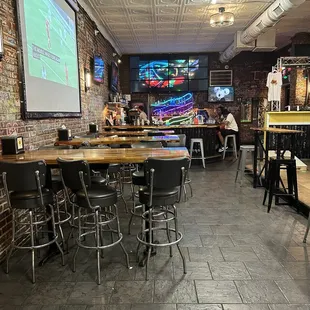 the interior of the restaurant