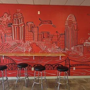 Inside mural