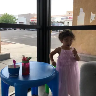 Kidz table at Chill Zone