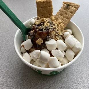 &quot;campfire&quot; mixture with marshmellows, graham cracker, other