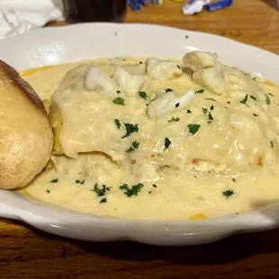 Seafood Lasagna. Order this.