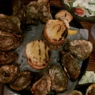 Chargrilled oysters