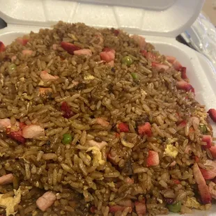 Roasted pork fried rice