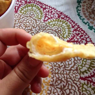 Look at all the meat that was inside this!!! Everyone was like this!!!