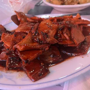 Chinese Roast Pork (if you want the thicker sliced pork, order the boneless ribs).