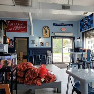 the interior of a restaurant