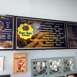 Posted menu