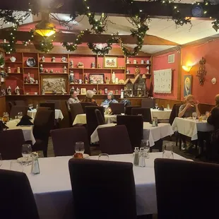 One of two areas to be seated for dinner.