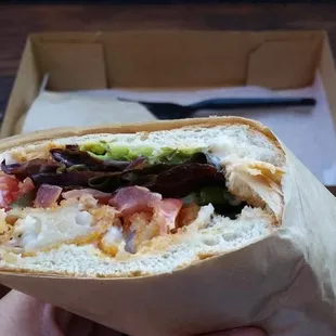 Shrimp Po Boy Sandwich