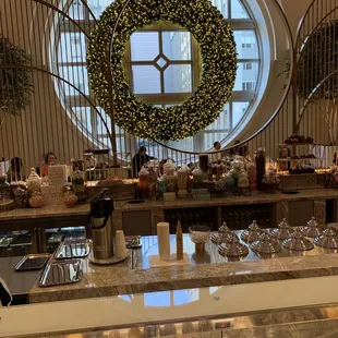 pastries and pastries on display