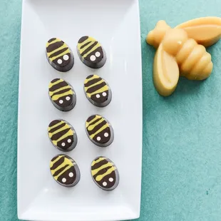 Chocolate Bees and a Bee candle