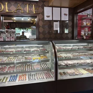 a display of chocolates
