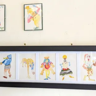 Paintings on the wall