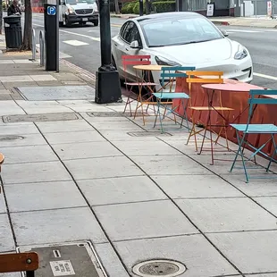 Sidewalk seating