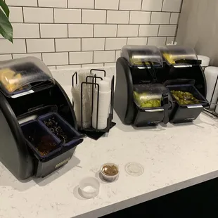 I love that you can get hot chili oil and jalapeños