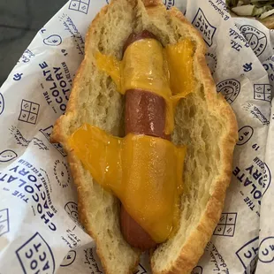 Cheesy Hot Dog