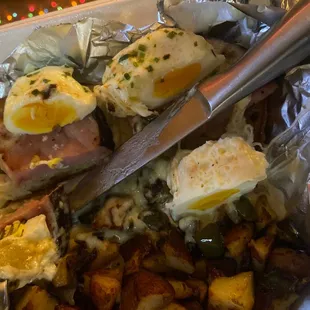 Over cooked Eggs Benedict