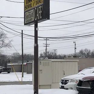 cars parked in the snow