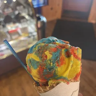Superman Ice Cream! Yummmm