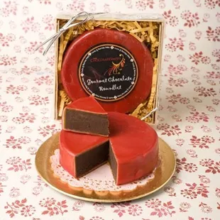 One of our signature products, -wax covered chocolate paté.