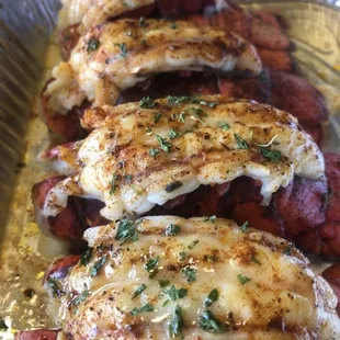Broiled lobster