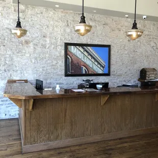 Front desk at The Midland Hotel, Hico, TX