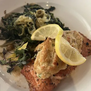 Blue Crab Crusted Salmon
