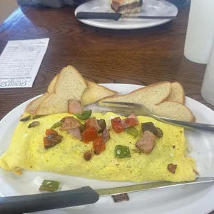 Western Omelet and sausage biscuit. Super good!
