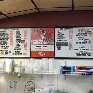 Sandwich menu.  There's also a separate breakfast menu.