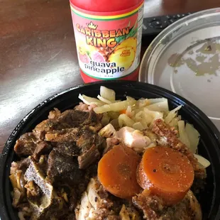 Curried Goat and Fried Chicken