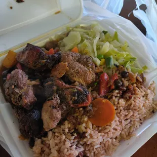 Heaven in a box!!! Brown stew chicken.