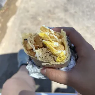 Maple Habanero Pork Chorizo - breakfast burrito