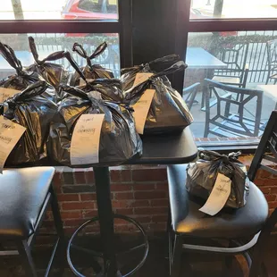 All bagged up separately!   Julie is the shiz!