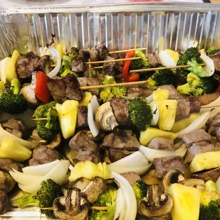 Steak &amp; Veggie Kabobs