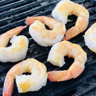 Grilled ocean shrimp