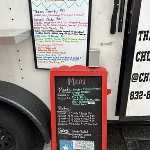 Special board and menu