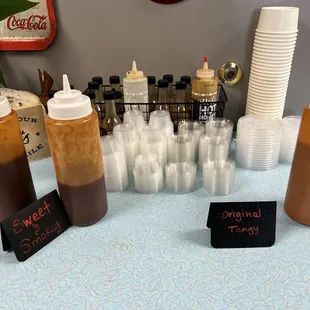 Some of the sauces to try while eating