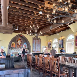 the interior of a restaurant