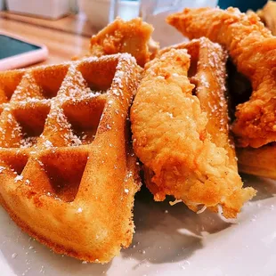 Chicken and waffles