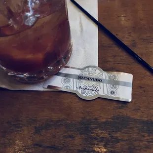 Label from Macanudo Inspirado paired with Old Fashioned using Statesman whisky.