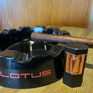 Cigar and lighter